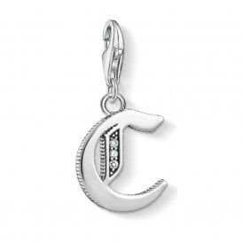 Silver Letter C Charm