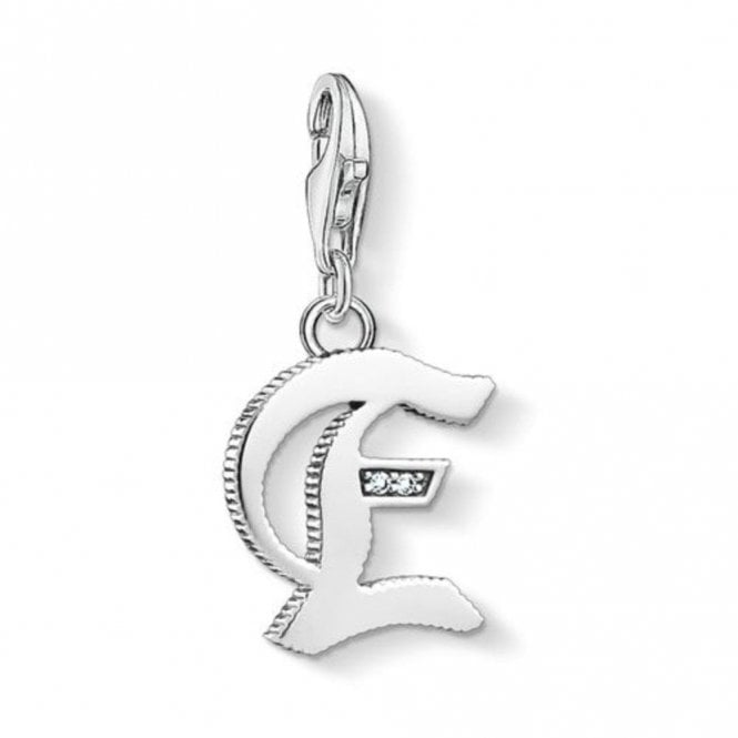 Thomas Sabo Silver Letter E Charm