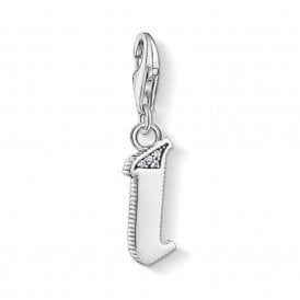 Silver Letter I Charm