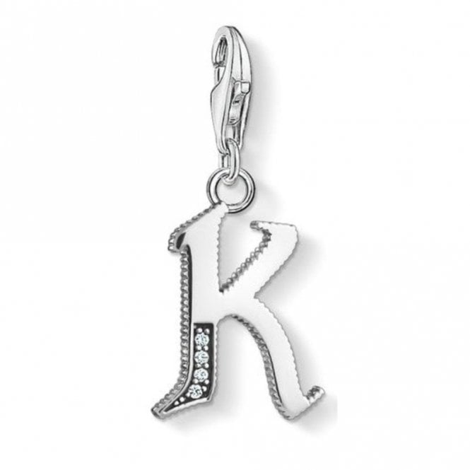 Thomas Sabo Silver Letter K Charm