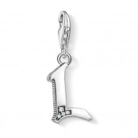Silver Letter L Charm