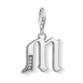 Silver Letter M Charm