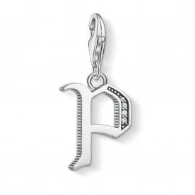 Silver Letter P Charm