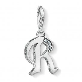 Silver Letter R Charm