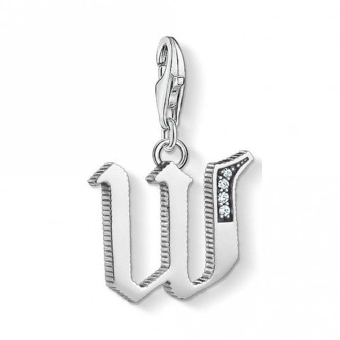 Thomas Sabo Silver Letter W Charm