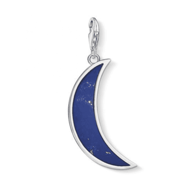 Thomas Sabo Silver Moon Dark Blue Charm