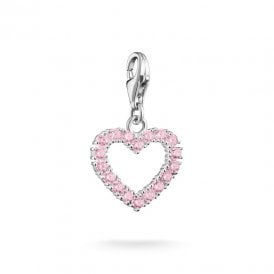 Silver Pink Heart Original Charm Pendant 2239-007-9