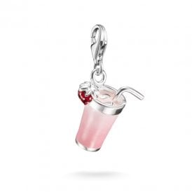 Silver Pink Matcha Original Charm Pendant 2239-007-9
