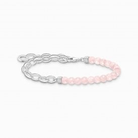 SILVER & PINK ROSE QUARTZ (A2098-034-9-L19)