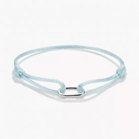 Silver Textile Bracelet Turquoise Connect C1210-001-17-L24V