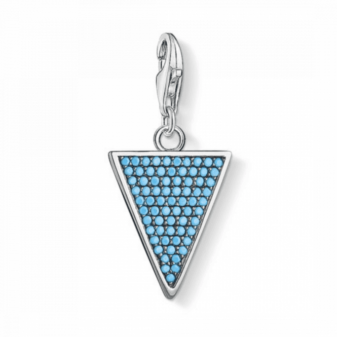 Thomas Sabo Silver Triangle Turquoise Charm