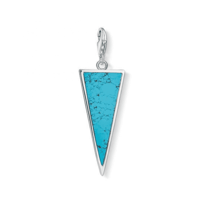 Thomas Sabo Silver Triangle Turquoise Charm