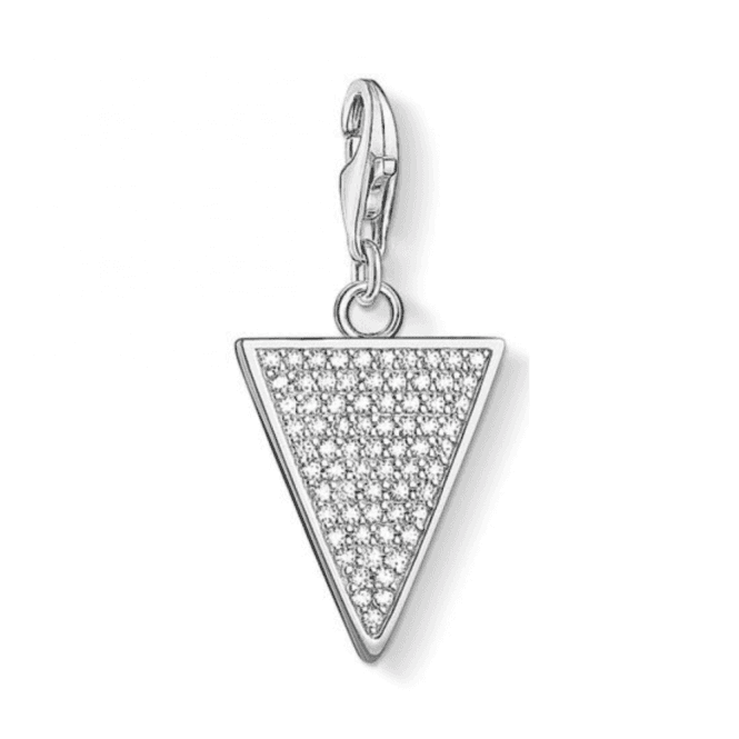 Thomas Sabo Silver Triangle White Charm