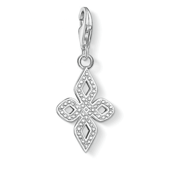 Thomas Sabo Silver White Love Knot Small Charm