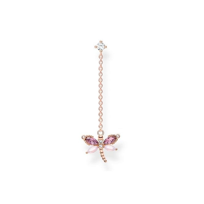 Thomas Sabo Single Dragonfly Drop Stud Earrings H2187 