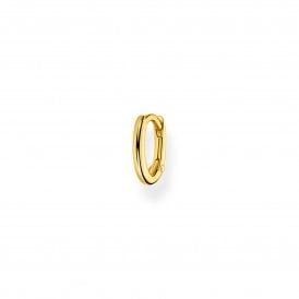 Single Hoop Earring Yellow Gold Plated CR660-413-39