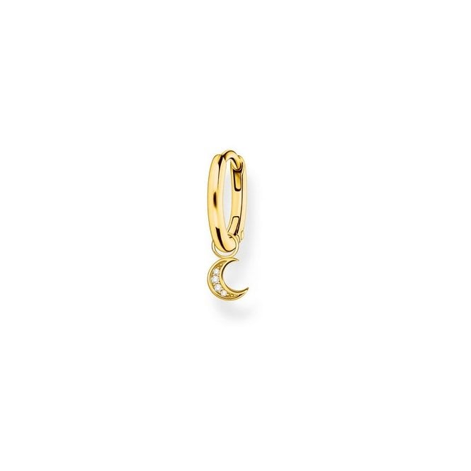 Thomas Sabo Single Hoop Moon Earring Gold Plated CR708-414-14