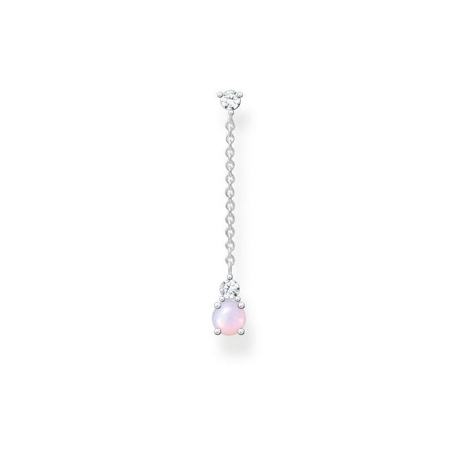 Thomas Sabo Single Pink Opal Drop Earring H2180-166-7 