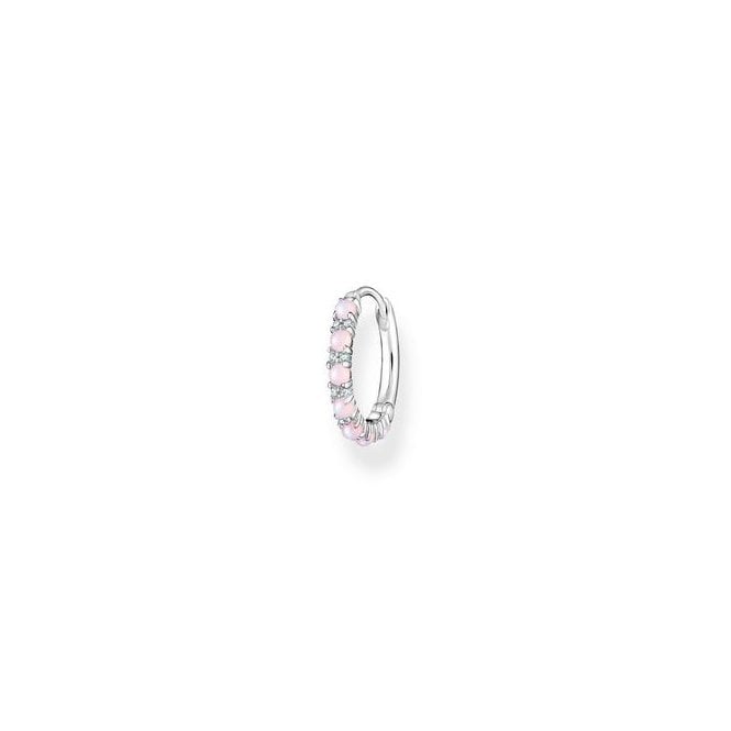 Thomas Sabo Single Pink Opal Hoop Earring CR664-166-7 