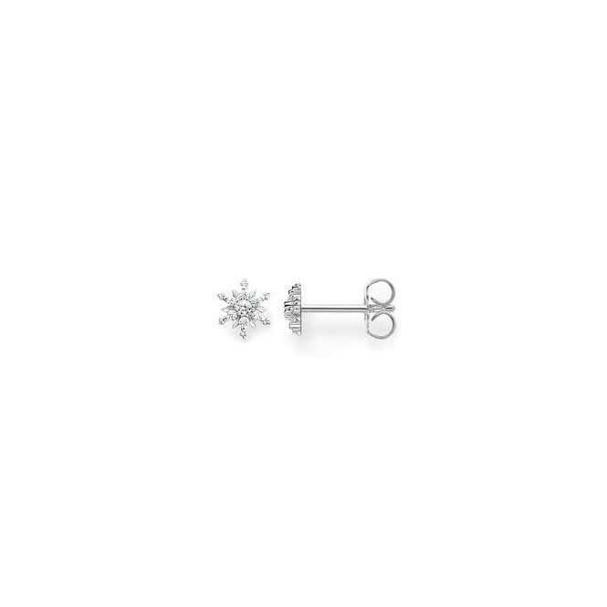 Thomas Sabo SINGLE SNOWFLAKE WCZ STUD H2260-051-14