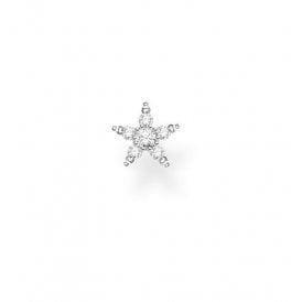 Single Star White Cubic Zirconia Stud H2134-051-14 