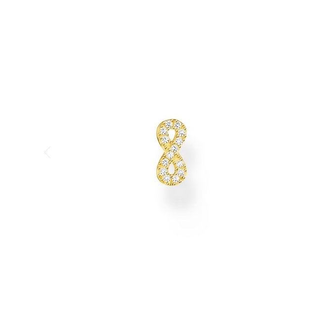 Thomas Sabo Sinlge Stud Infinity Gold Plated H2216-414-14 