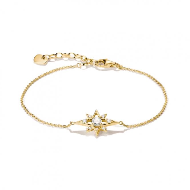 Thomas Sabo Star Bracelet with White Zirconia A2246-M01-14-L19
