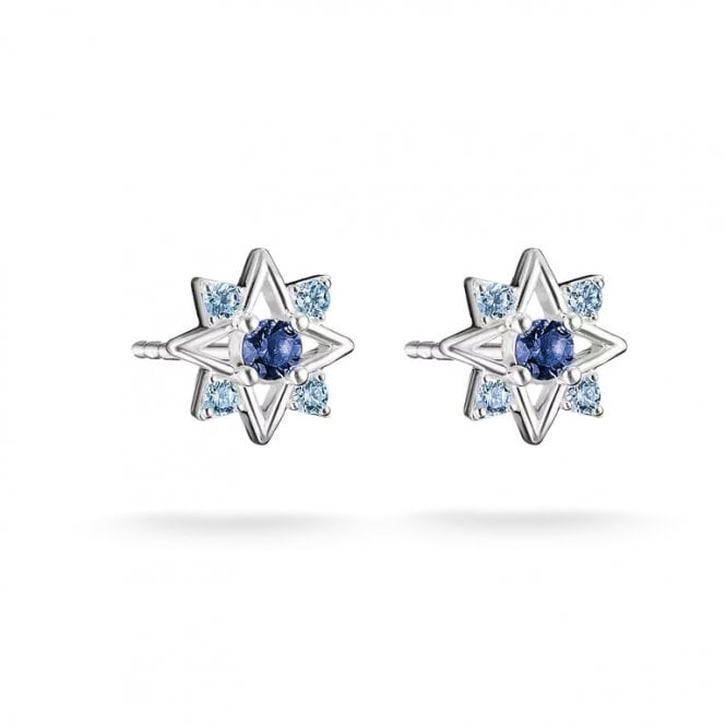 Thomas Sabo Star Stud Earrings with Blue Stones H2380-166-1
