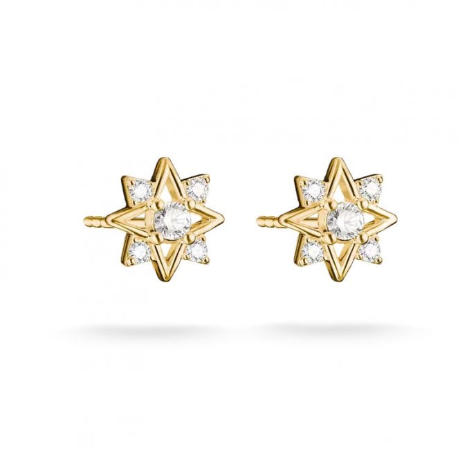 Thomas Sabo Star Stud Earrings with White Zirconia H2380-M01-14
