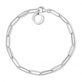 Sterling Silver Charm Bracelet Medium X0253