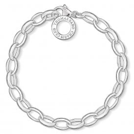Sterling Silver Chunky Charm Bracelet Small X0032-001-12-S