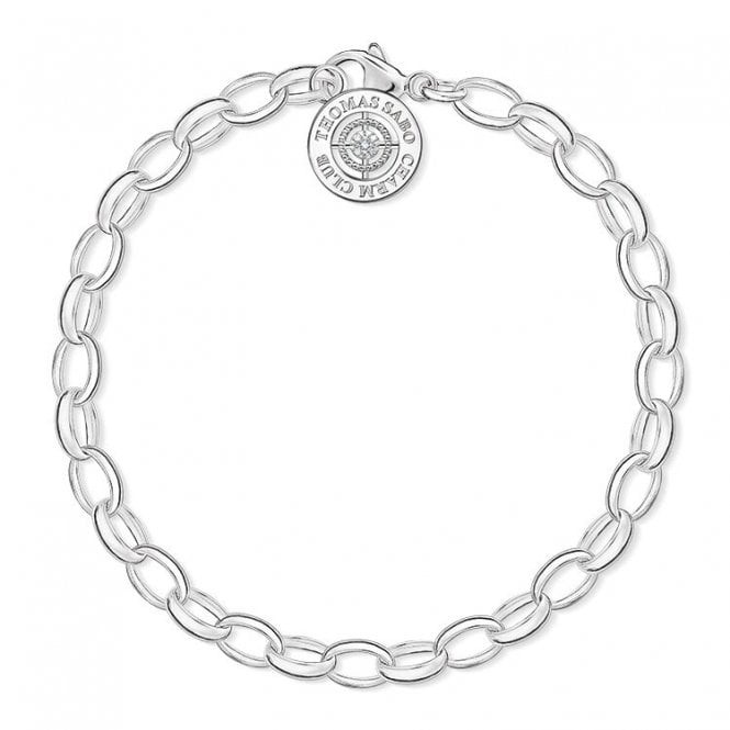 Thomas Sabo Sterling Silver Diamond Charm Bracelet Small DCX0001-725-14-S
