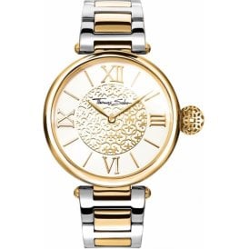 T/S KARMA YG/P WHITE BEAD WATCH WA0299-219-202-38MM
