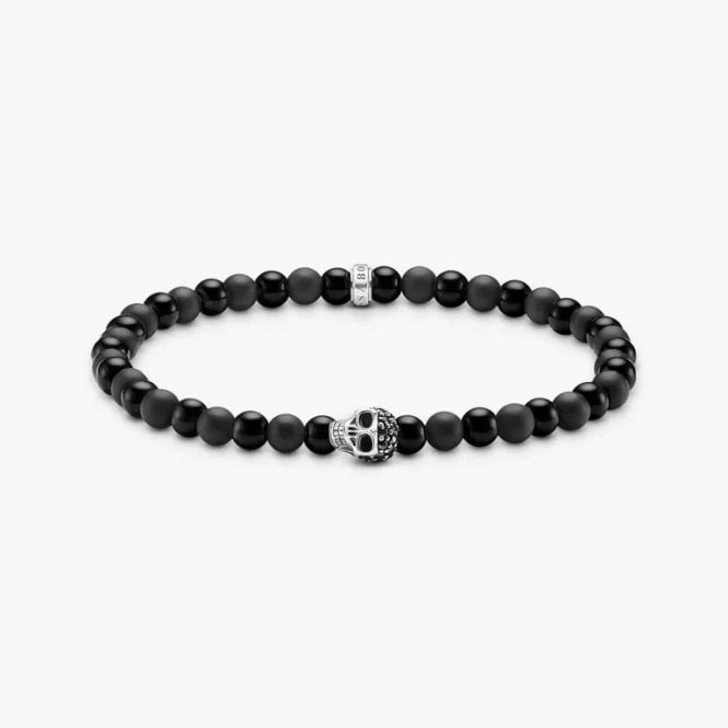 Thomas Sabo Talisman Skull with Obsidian Beads Bracelet A2185-705-11-L17