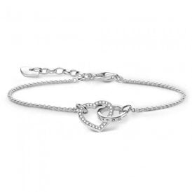 Together Heart Necklace Sterling Silver A1648-051-14 