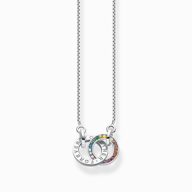 Thomas Sabo TOGETHER MULTI COLOURED NECKLACE KE1488-318-7-L55