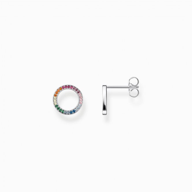 Thomas Sabo TOGETHER MULTI COLOURED STUD EARRINGS H1947-318-7