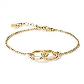 Together White Zirconia Bracelet A2233-M01-L19 YGP