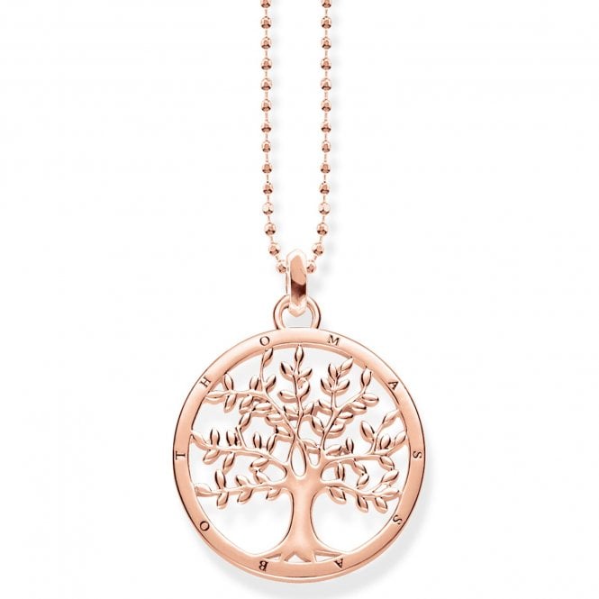 Thomas Sabo Tree Of Life Necklace Rose Gold Plated KE1660-415-40
