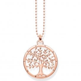 Tree Of Life Necklace Rose Gold Plated KE1660-415-40