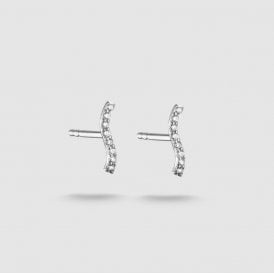 WAVE WCZ STUD EARRINGS H2366-051-14