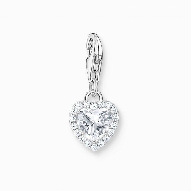 Thomas Sabo White Heart Charm Pendant 2202-051-14