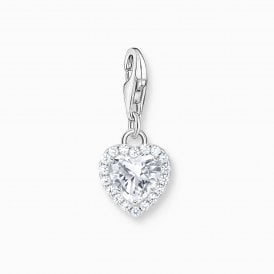White Heart Charm Pendant 2202-051-14