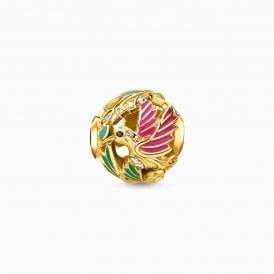 YG/P Hummingbird Multi Coloured Karma Bead K0338-471-7