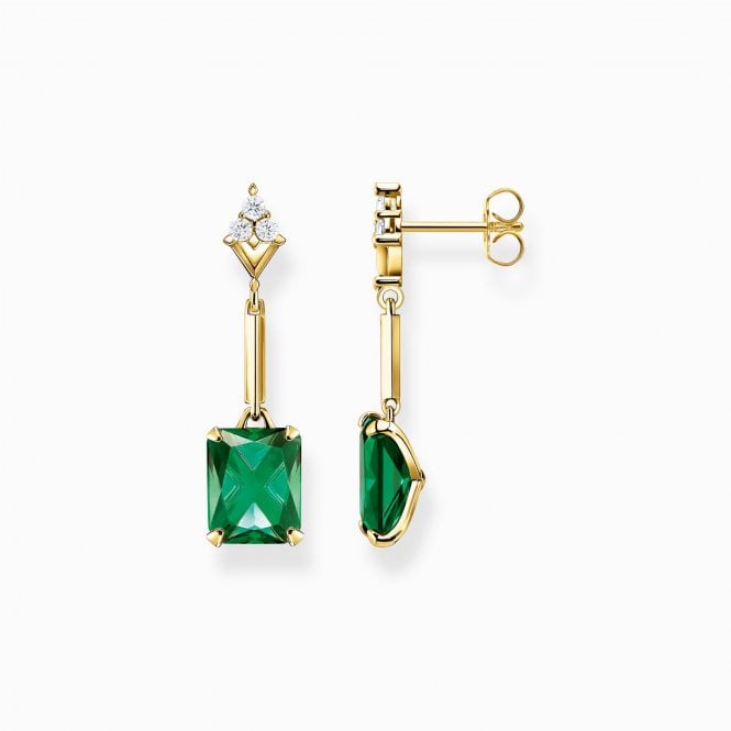 Thomas Sabo YGP GREEN SQUARE DROPS (H2177-971-6)