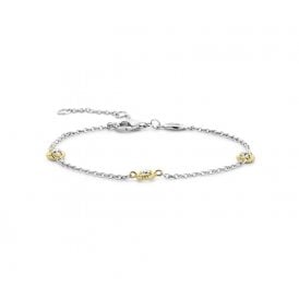 CHAIN YGP CIRCLE HALO & WCZ BRACELET 23027ZY