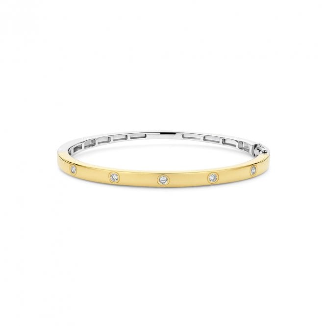 Ti Sento Classic Zirconia Bangle 23089ZY YGP