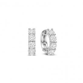 Huggie Hoop Earrings 78023ZI WCZ