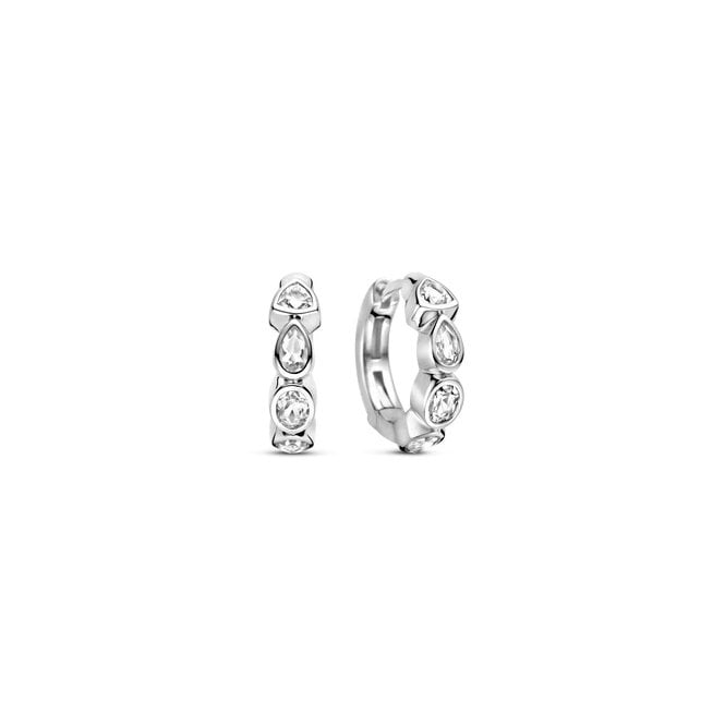 Ti Sento Jewelled Hoop Earrings 78002ZI