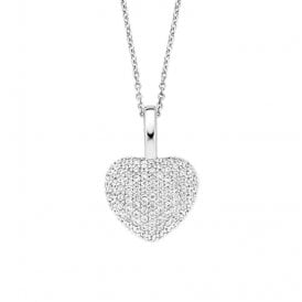 Pave Heart Necklace 6745ZI